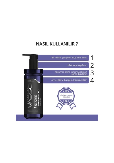 Saç Şampuanı Gri Ve Beyaz Saçlar İçin Protein Keratin Silver Shade 370 Ml