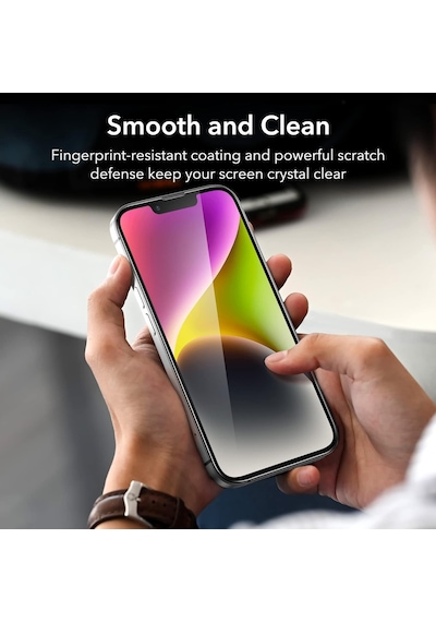 Apple Uyumlu   iPhone 14 Pro Max Cam Aparatlı Kolay Kurulum Kırılmaz Cam