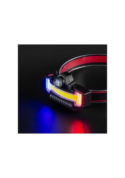 Panther Pt-5685 Usb Şarjlı Kafa Lambası 1000 Lumen Zoomlu Cob Led Işık Siyah