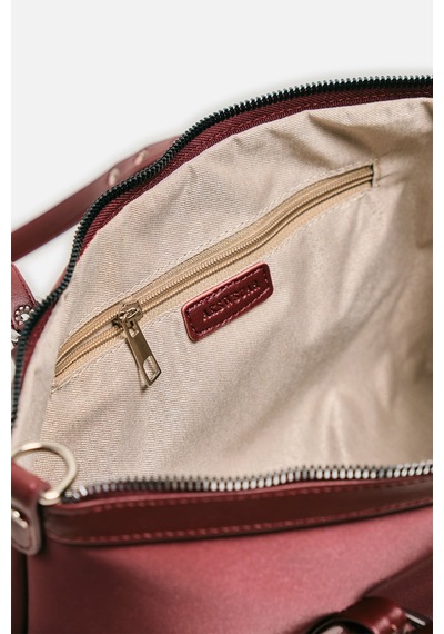K&S Kemer Detaylı Mini Tote Çanta Bordo