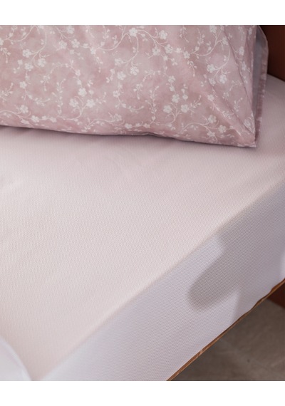 Madame Coco Fiance Tek Kişilik Pamuklu Baskılı Nevresim Takımı - Pudra 8684427218464 Pudra