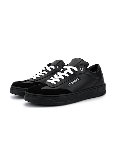 Mario Valentino Erkek Hakiki Deri Siyah Sneakers & Spor Ayakkabı 1040 95s7002 Erk Ayk Sk25-26 Black/black Siyah