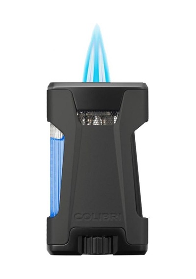 Colibri Rebel Çift Jet Puro Çakmağı Siyah