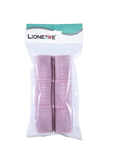 Lionesse Cırtlı Bigudi 1113 Pembe 6 Adet