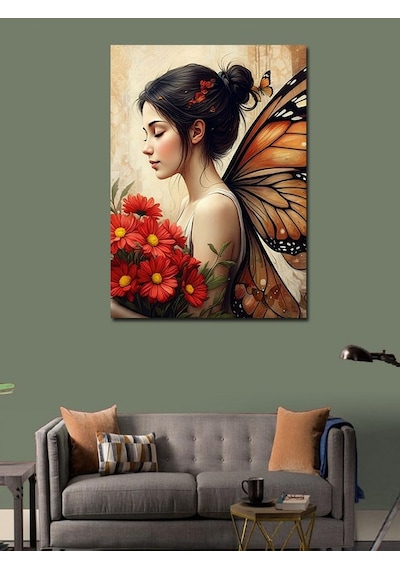 Kanvas Tablo Çiçek Perisi 100cmx140cm