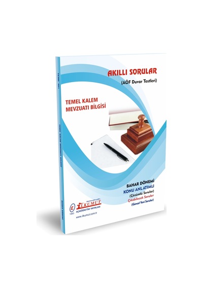 İlkumut Yayınları - Temel Kalem Mevzuatı Bilgisi - Konu Anlatımlı - Çözümlü Sorular