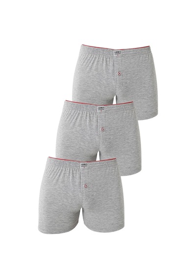 Hadpols Premium Alt Giyim İç Çamaşırı Çamaşır Erkek Gri Düğmeli Boxer 3'lü Paket %100 Pamuklu Penye Hadpols Premium Alt Giyim İç Çamaşırı Çamaşır Erkek Gri Düğmeli Boxer 3'lü Paket %100 Pamuklu Penye