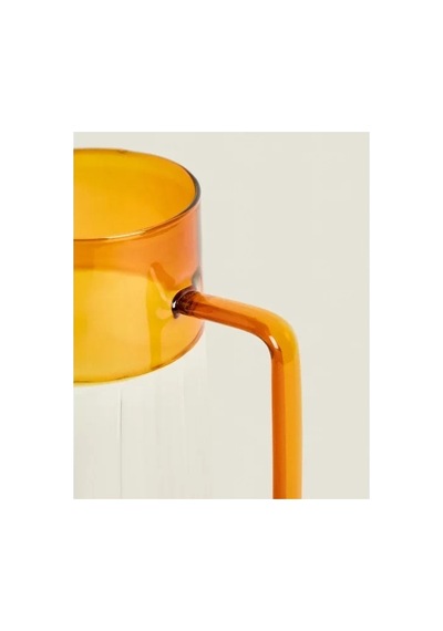 Home Turuncu Detaylı Cam Sürahi 1600 Ml