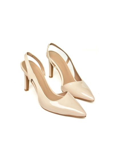 Fox Shoes U404589408 Ten Rugan İnce Topuklu Kadın Ayakkabı Ten