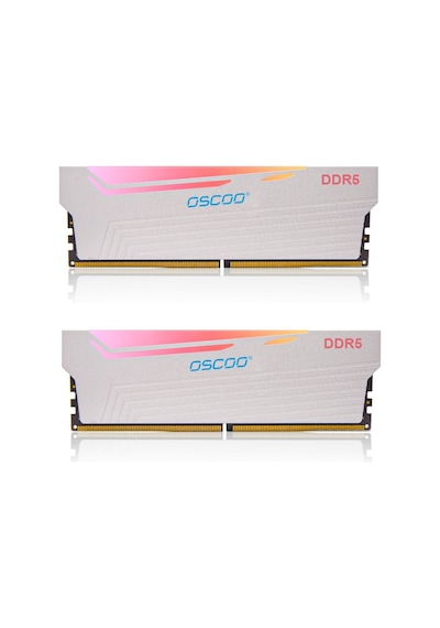 Oscoo White Radiantx R500 RGB 32GB (2X16) 6000MHZ CL46 DDR5 Ram