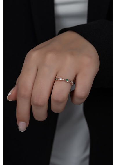 Gümüş Prenses Yüzük Rose Gold Kaplama 925 Ayar Gümüş Rose Gold (511779911)