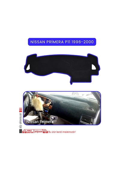 Nissan Primera P11 1996-2000torpido Koruma Halısı Mavi Kenar