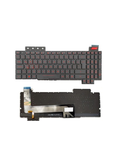 Asus Gaming Fx503v Fx503vd Fx503vm Notebook Klavyesi, Laptop Tuş Takımı Siyah Tr Işıklı / Kl0171v2