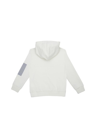 United Colors Of Benetton Benetton Beyaz Erkek Çocuk Baskılı Sweatshirt Bnt-b21627 Ekru