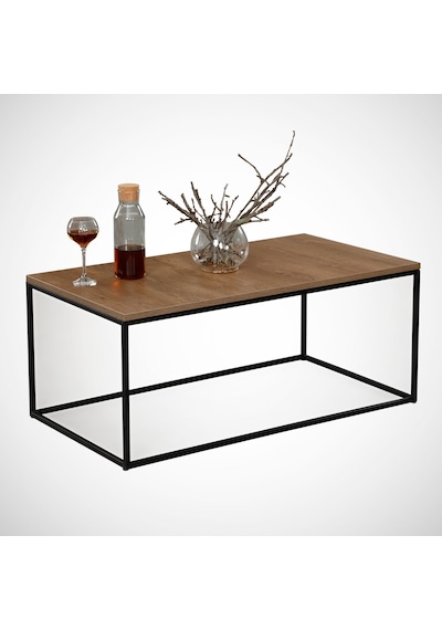 Cosco Orta Sehpa Metal & Orta Masa Kafkas Meşe / Metal Ayaklı