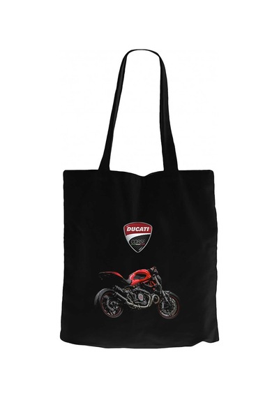Ducati Monster Siyah Kanvas Bez Çanta