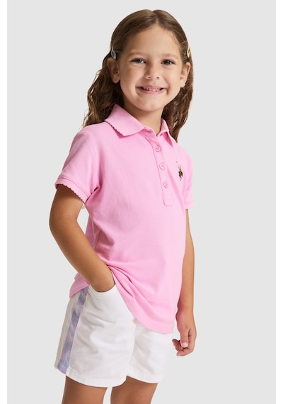 U.S. Polo Assn. U.s. Polo Assn. Kız Çocuk Pembe Tişört Basic 50325592-vr041