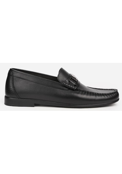 Pierre Cardin 25109, Siyah Erkek Loafer Günlük Deri Ayakkabı Siyah