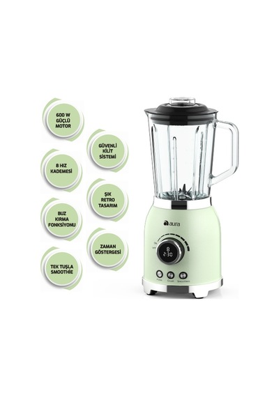 Aura AU11002Y 600 W Retro Blender