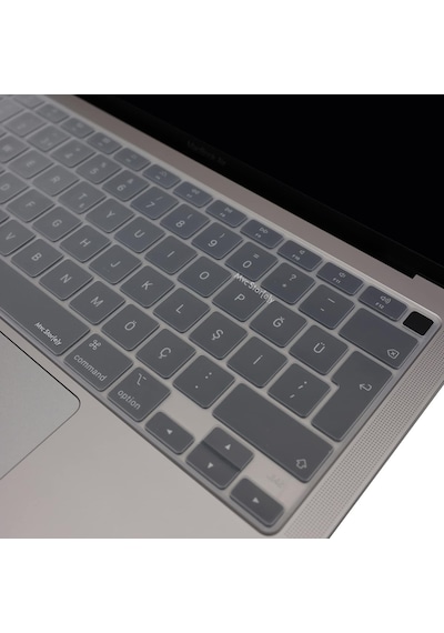 Macbook Air Klavye Koruyucu 13inç M1 A2337,a2179 Uyumlu Türkçe Q Düzen Silikon İnce Kapla