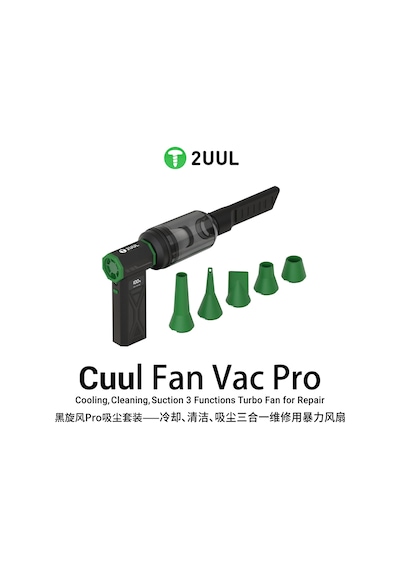 2uul Da970 Cuul Fan Pro Çok Fonksiyonlu Turbo Fan Üfleme + Vakum + Temizlik