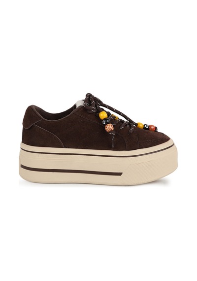 Guja Kadın Sneaker 366-2 Camel Hakiki Dokulu Süet Renkli Boncuk Bağcık Detaylı Yüksek Kalın Platform Taban Rahat Günlük Spor Ayakkabı Kahve Guja Kadın Sneaker 366-2 Camel Hakiki Dokulu Süet Renkli Boncuk Bağcık Detaylı Yüksek Kalın Platform Taban Rahat Günlük Spor Ayakkabı Kahve