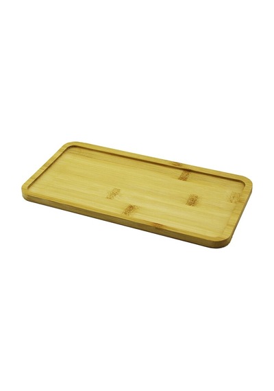 Dikdörtgen Ahşap Bambu Yağdanlık Altlık 12x23.5cm 4434