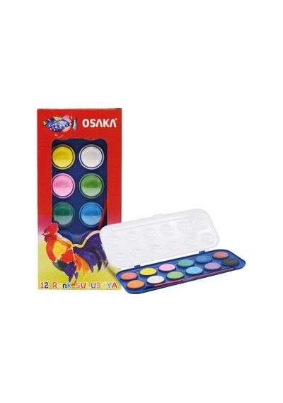 Kuru Boya 12'li Pastel Boya 12'li Sulu Boya 12'li Kırtasiye Seti