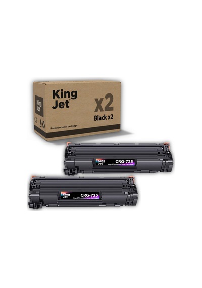 Kingjet Canon Uyumlu Crg-725 Standart Kapasiteli 2'li Paket Çipli  Uyumlu Toneri Lbp6030