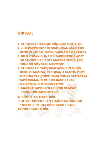 8 Adet 3d Matara Stickerı+ Matara Temizleme Süngeri Hediyeli 001