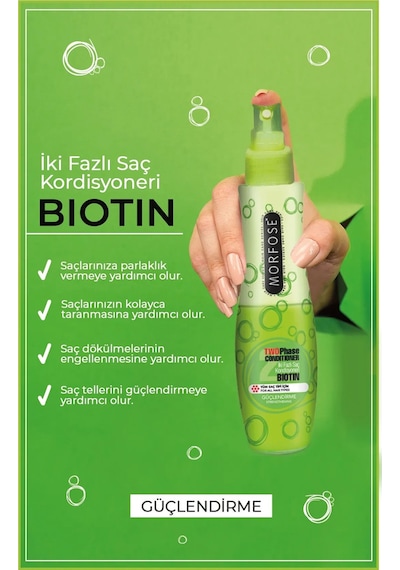 Biotin Çift Fazlı Saç Kondisyoner Fön Suyu 240 Ml - Mrfs