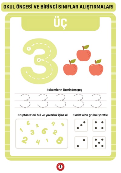 Okul Öncesi Ve Birinci Sınıflar İçin Matematik Alıştırmaları Yaz-