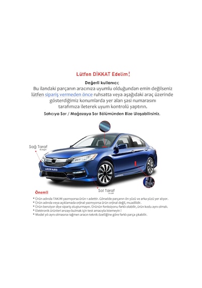 Leoparts Passat B8 Stop Lambası İç Sağ Ledli - Comfortline 2014-2019 3g5945094b