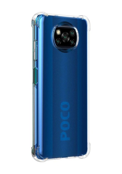 Xiaomi Poco X3 Uyumlu Kapak Şeffaf Airbag Köşe Korumalı Antishock Silikon Kapak