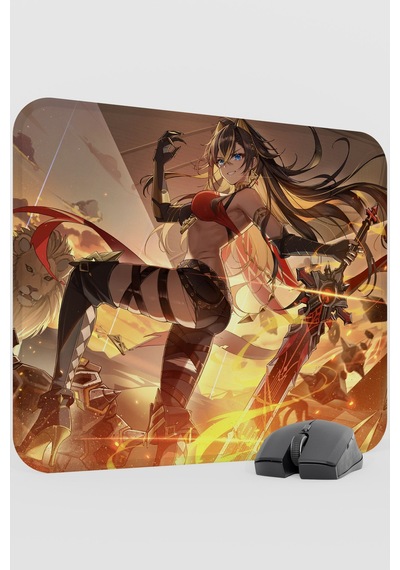 Dehya Genshin Impact Anime Gacha V4 - 48x40 Xl Gaming Mouse Pad Fare Altlığı
