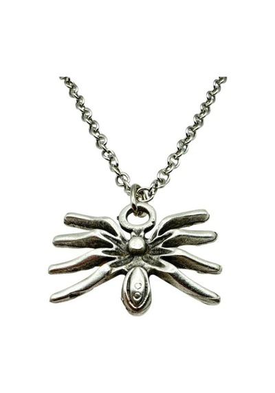 Gotik Gothic Örümcek Figürlü Unisex Kolye Güç, Gizem Ve Karanlık Zarafetin Simgesi Çok renkli