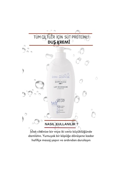 Byphasse Caresse Süt Proteini Özlü Duş Kremi 1 L
