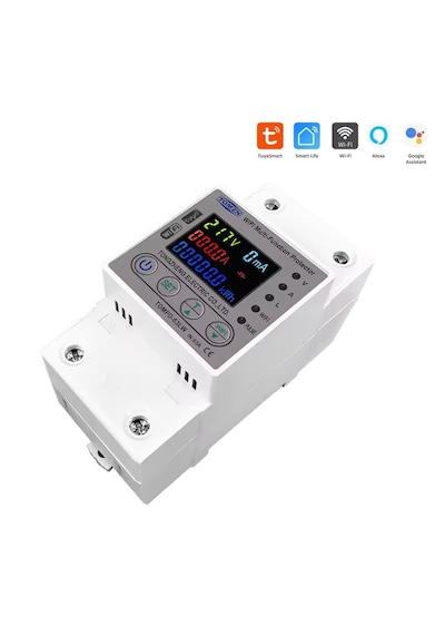 Tomzn 63a Wifi Akıllı Kaçak Akım Rölesi Tomzn 63 Amper Akım Koruyucu Röle Tompd-63lw