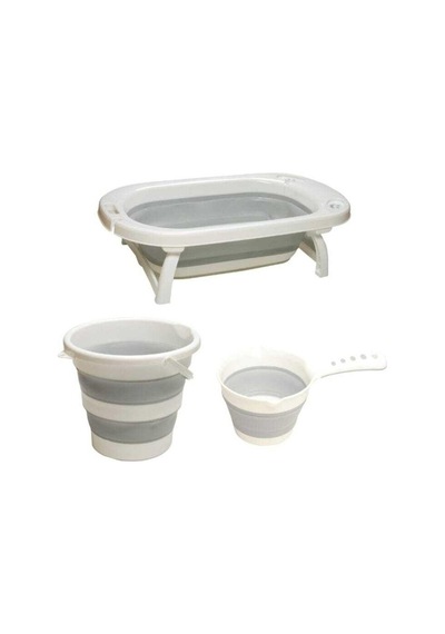 Katlanır Bebek Küveti 3'lü Set