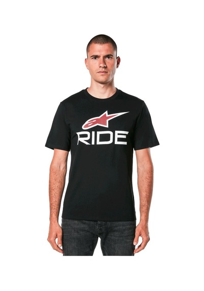 Alpinestars Rıde 4 Csf Tişört Siyah Beyaz Kırmızı