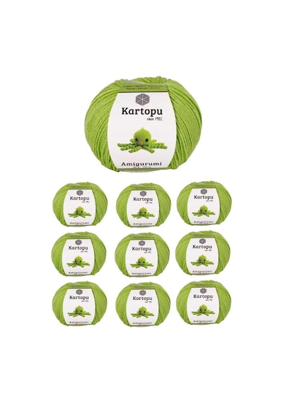 10 Adet Amigurumi El Örgü İpi 50gr 404