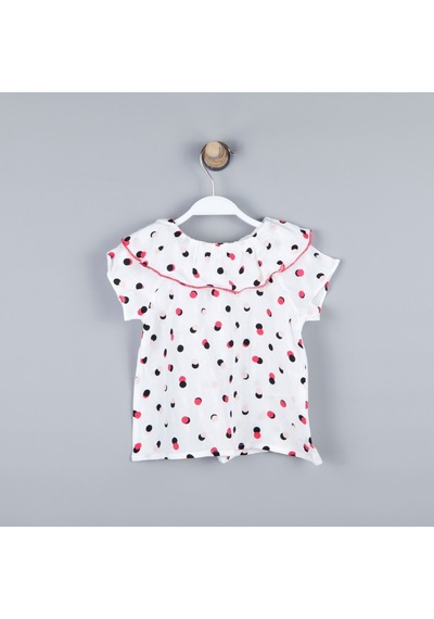 Xo Kids P-003973 Ck 8158 Kız Bebek Dokuma Bluz 6-36 Ay Çok Renkli