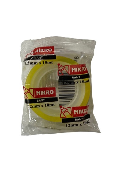 Mikro Kırtasiye Bandı 12mmx10m 36 adet