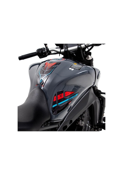GP Kompozit Yamaha MT-09 2021-2023 Uyumlu Tank Pad Seti Kırmızı-Gri