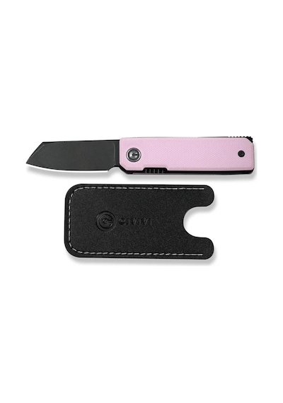 Civivi Kukei Powder Pink G10 Handle Black Stonewashed Nitro-v Blade Kamp Çakı Pembe