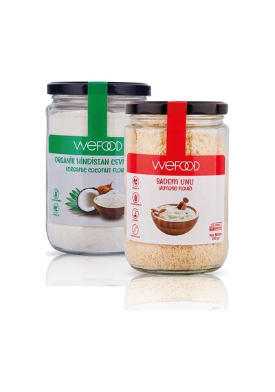 Wefood Glutensiz Badem Unu 250 gr + Organik Hindistan Cevizi Unu