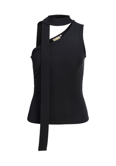 Jack & Jones Kadin Tek Omuz Streç Kalip Üst- Bea - 12307430 Siyah