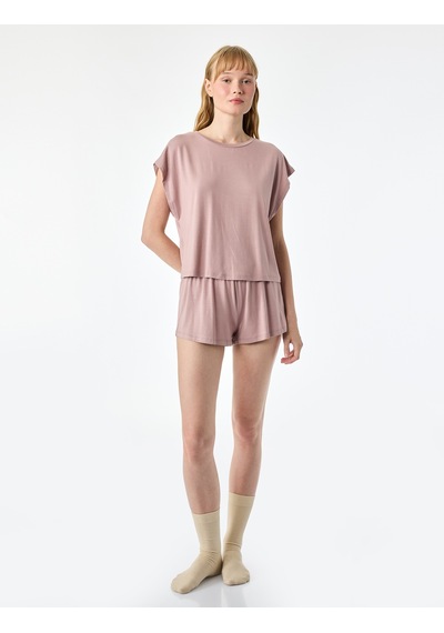 Koton Beli Lastikli Rahat Kesim Modal Pijama Altı Pembe 6slk80007mk Gül