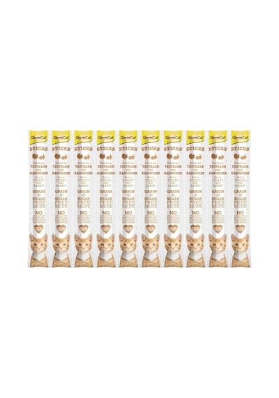 Gimcat Hindili Ve Tavşanlı 10x5 Gr Sticks Kedi Ödül Maması 10x5 Gr