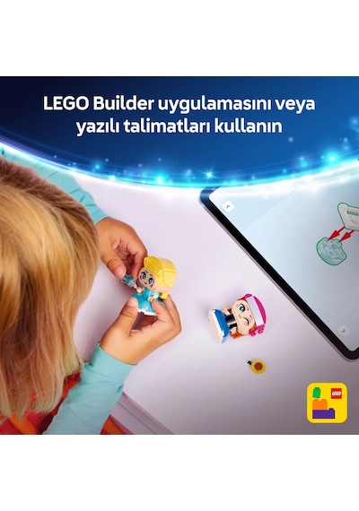 LEGO®  ǀ Disney Princess Karlar Ülkesi Mini Anna ve Elsa 43284 -5 Yaş ve Üzeri Çocuklar için Yaratıcı Oyuncak Yapım Seti (65 Parça)